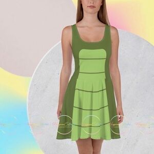 Running dress- Louis The Bayou Alligator - Athletic Skater Dress